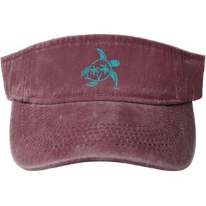 Women's Sea Turtle Sport Sun Visor Hat - Adjustable Empty Top Baseball Cap for Men Women Golf Tennis Running in Kuwait