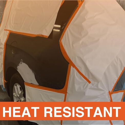 LAUCO Orange Automotive Refinishing Masking Tape, Autobody Painters Tape, 1.5 in. X 60 Yd. 24 Rolls, Moisture, UV and Heat Resistant, Multi-Purpose Masking Tape, No Residue, Painters Tape Bulk in Kuwait