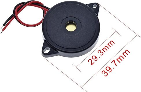 1PCS 30X5.5MM Enclosed Piezo Passive Buzzer Element W/Wires AT3040 in Saudi Arabia