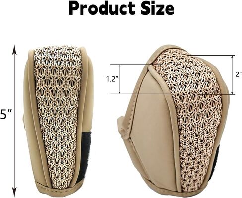 Car Shift Knob Cover, Shift Knob Cover, Anti-Scratch and Wear-Resistant, Non-Slip and Comfortable to The Touch, Suitable for Most Car Models (Black) in Kuwait