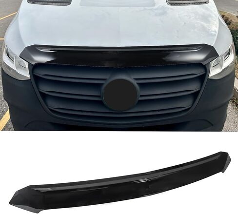 Hood Bug Deflector for Mercedes Benz Sprinter 1500 2500 3500 W907 2019-2025 Matte Black Hood Deflector Guard ABS Bug Shield in Kuwait