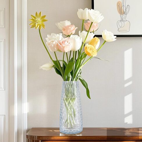 مجموعة مزهرية زجاجية وردية مكونة من 30 قطعة، مزهريات زهور صغيرة بكميات كبيرة، مزهريات كلاسيكية صغيرة للقطع المركزية، المنزل، الحفلات، تزيين طاولة الزفاف (30 عبوة) in Kuwait