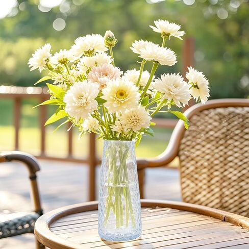 مجموعة مزهرية زجاجية وردية مكونة من 30 قطعة، مزهريات زهور صغيرة بكميات كبيرة، مزهريات كلاسيكية صغيرة للقطع المركزية، المنزل، الحفلات، تزيين طاولة الزفاف (30 عبوة) in Kuwait