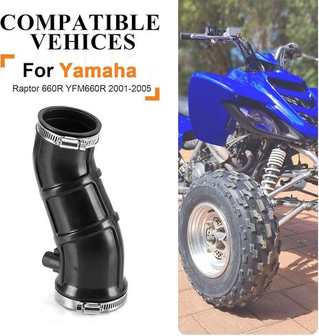 Right Manifold Snorkel Air Box Intake Tube for Yamaha Raptor 660R YFM660R 2001-2005 5LP-14454-00-00 in Saudi Arabia