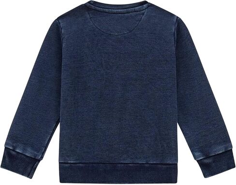 GUESS Boys' Long Sleeve Denim Knit Sweatshirt in Saudi Arabia