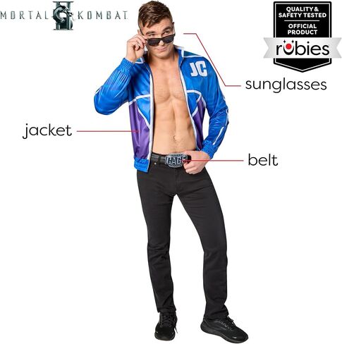 Rubies Mens Mortal Combat Johnny Cage Costume Kit in Saudi Arabia
