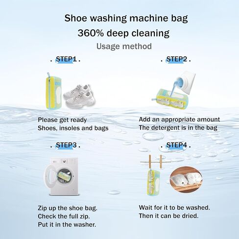 2 In 1 Shoe Washing Machine Bag,Upgrade with Mesh Insole Slot,Laundry Bag for Washer and Dryer,Drying,Shoes Machine Cleaner,for All Shoe Types in Saudi Arabia