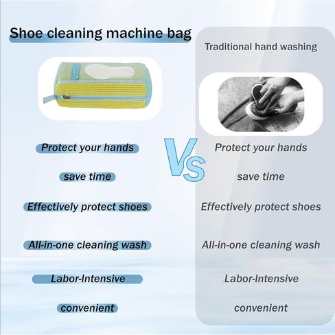 2 In 1 Shoe Washing Machine Bag,Upgrade with Mesh Insole Slot,Laundry Bag for Washer and Dryer,Drying,Shoes Machine Cleaner,for All Shoe Types in Saudi Arabia