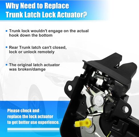 X AUTOHAUX Trunk Latch Lock Actuator 64610-02071 64610-02070 for Toyota Corolla CE LE S Sedan 4-Door 1.8 L4 Gas 2003-2008 Tailgate Door Latch Lock Actuator in Saudi Arabia