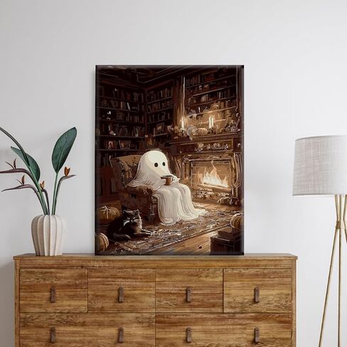 Paint by Numbers Kit for Adults Beginners with Framed Canvas&Wooden Easel, DIY Acrylic Paint Color by Numbers Kits for Adults, Dog Drawing Paintwork Arts and Crafts for Home Decor 12x16inch in Kuwait