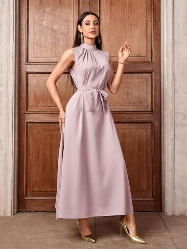 MedeShe Women's Islamic Abaya Muslim Basic Inner Dress Robe Sleeveless Tank Long Dress in Saudi Arabia