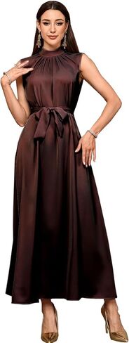 MedeShe Women's Islamic Abaya Muslim Basic Inner Dress Robe Sleeveless Tank Long Dress in Saudi Arabia