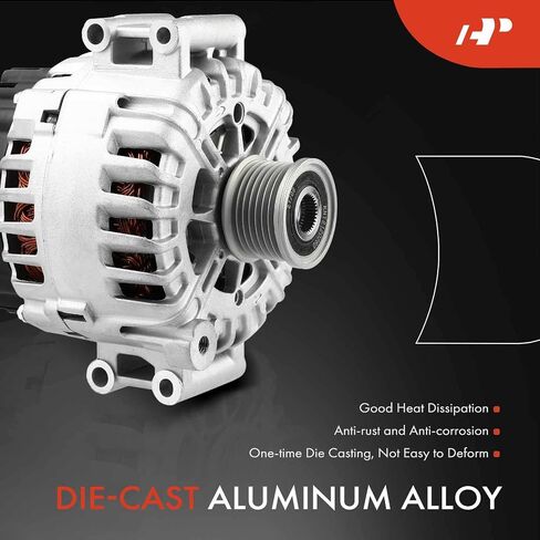 مولد كهربائي ممتاز متوافق مع BMW E70 X5 2007 2008 2009 2010 L6 3.0L، 12V 230Amp CW 7-Groove Clutch Pulley، استبدال # 12317560988، 12317560989 in Saudi Arabia