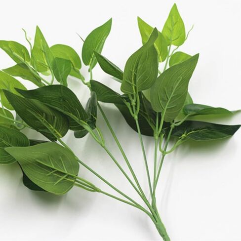 Artificial Pothos Leaves Faux Greenery Stems Decor Artificial Green Branches Leaves for Wedding Flowers Bouquet Home Decors in Saudi Arabia