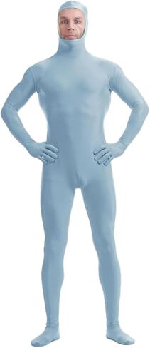 Men's and Women's Spandex Open Face Full Body Zentai Costume Bodysuit Halloween Cosplay Body Suit in Saudi Arabia