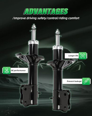 SCITOO Shock Absorber Set 2002-2005 For Mitsubishi Lancer Front shock struts assembly 333382 72141 Automotive Replacement Shocks in Saudi Arabia