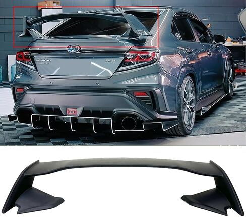 لـ 2022+ سوبارو WRX VB JDM STI ستايل معبى باللون الأسود غير اللامع، جناح سبويلر خلفي، 749755269934 in Saudi Arabia