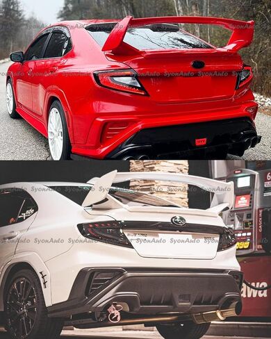 لـ 2022+ سوبارو WRX VB JDM STI ستايل معبى باللون الأسود غير اللامع، جناح سبويلر خلفي، 749755269934 in Saudi Arabia