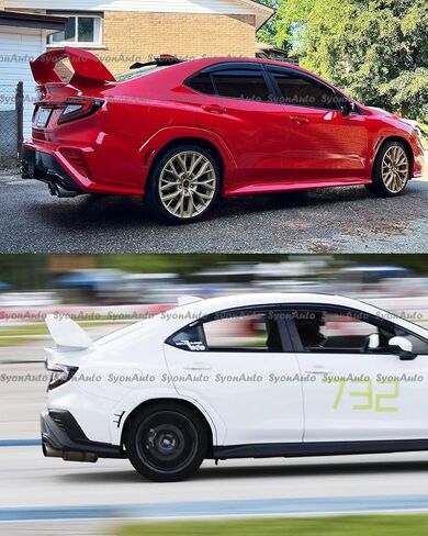 لـ 2022+ سوبارو WRX VB JDM STI ستايل معبى باللون الأسود غير اللامع، جناح سبويلر خلفي، 749755269934 in Saudi Arabia