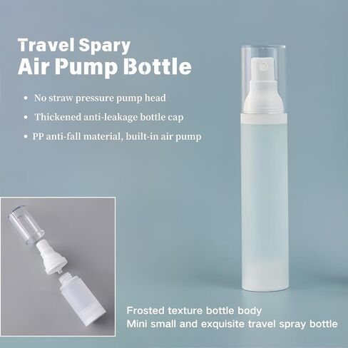 1oz/30ml-Small Spray Bottle 360° Angle Work, Portable Refillable Leak Proof Travel Mini Spray Bottle.For Perfume Toner Hair spray Facial Moisturizing 【1oz/30ml-(Pack of 2) & Spary Bottle】 in Kuwait