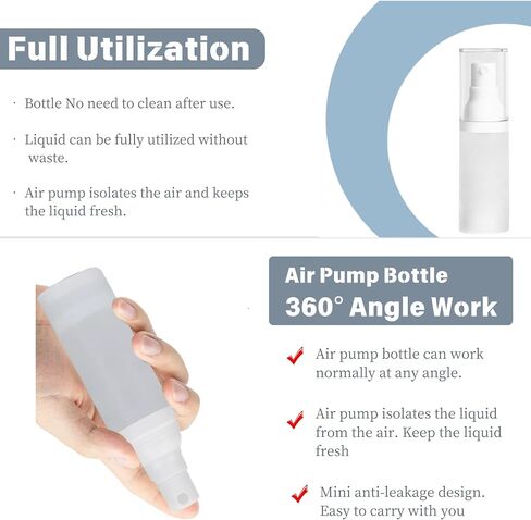 1oz/30ml-Small Spray Bottle 360° Angle Work, Portable Refillable Leak Proof Travel Mini Spray Bottle.For Perfume Toner Hair spray Facial Moisturizing 【1oz/30ml-(Pack of 2) & Spary Bottle】 in Kuwait