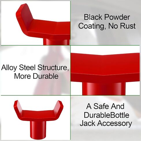 Hicarer Adapter Lifting Saddle, Safe Steel Axle Saddle for 12t Bottle Jack Accessories, Fits 3-4 Round or Square Axle Tube, 1.65 or Smaller Diameter Bottle Jack Shaft in Saudi Arabia