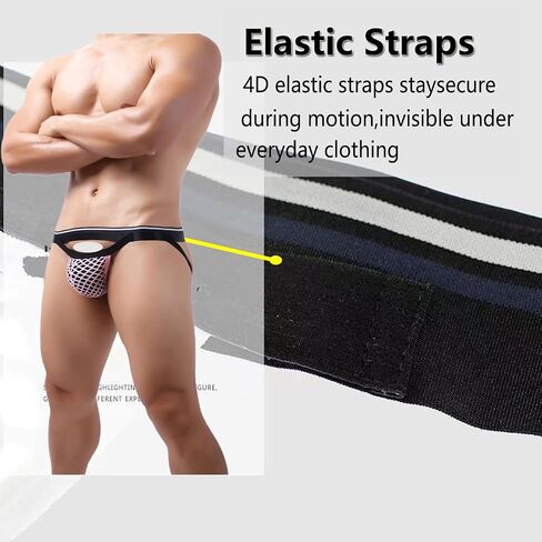 Men's Jockstrap Underwear Breathable Mesh Underwears Thongs Jock Strap Athletic Supporters in Saudi Arabia