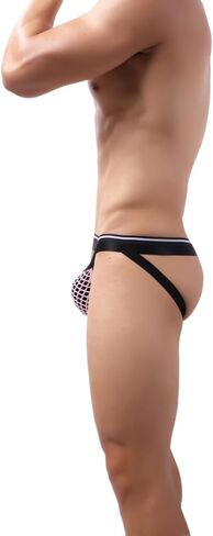 Men's Jockstrap Underwear Breathable Mesh Underwears Thongs Jock Strap Athletic Supporters in Saudi Arabia