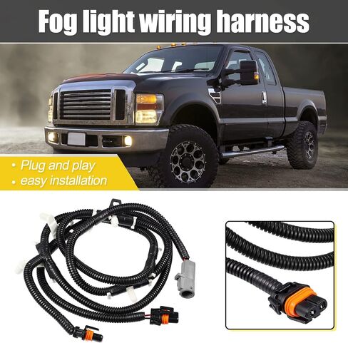 X AUTOHAUX 5C3Z15A211BA Fog Lamp Driving Light Wiring Harness Fit for Ford F250 F350 Super Duty 2005-2007 Wire Connector in Saudi Arabia