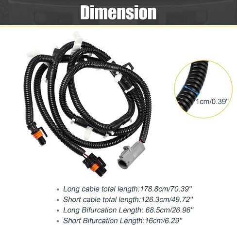 X AUTOHAUX 5C3Z15A211BA Fog Lamp Driving Light Wiring Harness Fit for Ford F250 F350 Super Duty 2005-2007 Wire Connector in Saudi Arabia