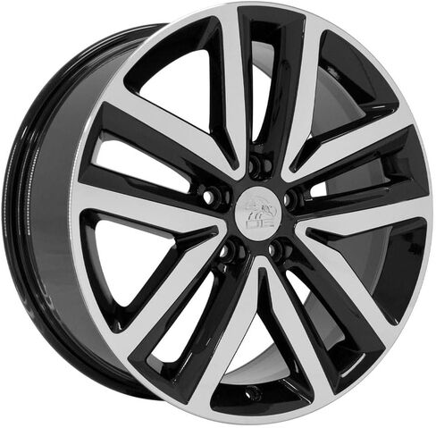 عجلات OE Wheels VW27 مقاس 18 بوصة تناسب طراز جيتا 5x112 18x7.5 أسود لامع - هولاندر 69941 (1) in Saudi Arabia