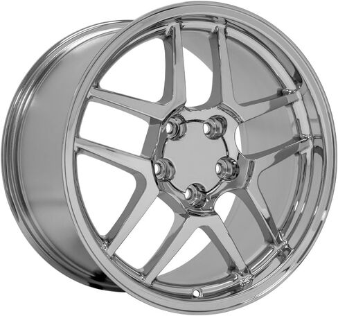 حافة OE Wheels LLC مقاس 18 بوصة تناسب عجلة Corvette C5 Z06 CV04 18x10.5 عجلة كروم هولاندر 5147 in Saudi Arabia
