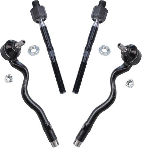 Detroit Axle - Front 4pc Tie Rods for BMW 320i 323Ci 325Ci 325i 328Ci 328i 330Ci 330i Z4, 4 Inner Outer Tie Rod Ends Replacement in Saudi Arabia