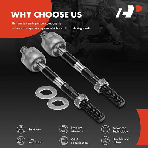 A-Premium 2 x Front Inner Tie Rod Ends, Compatible with Kia Sedona 2006-2012/2014 & Hyundai Entourage 2007-2009 in Saudi Arabia