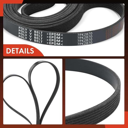 A-Premium Engine Serpentine Drive Belt Compatible with Dodge Ram 2500, Ram 3500, 1997 1998 1999 2000 2001 2002, 5.9L 8.0L - Replace# 0133502869 in Saudi Arabia