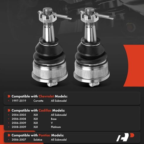A-Premium 2 x Front Lower Ball Joint, Compatible with Chevrolet Corvette 1997-2019 & Cadillac XLR 2004-2009 & Pontiac Solstice 2006-2007 in Saudi Arabia