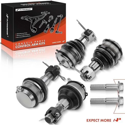 A-Premium Set of 4, Front Upper & Lower Ball Joints Kit, Compatible with Ford F-100 1981-1982, Explorer 1991-1994, Ranger 1989-1997, Bronco II 1984-1990 in Saudi Arabia