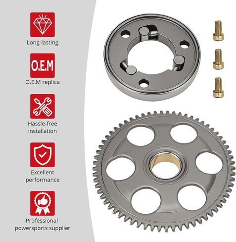 JAVIK Starter Clutch طريقة واحدة تحمل ترس المهمل مناسب لـ Kawasaki Nin-ja EX250F EX300 ZX-6R ZX600 Eliminator EL250 Ver-sys-X KLE300 1986-2024،O.E.M#13193-1002 13216-0880 16085-1166 in Saudi Arabia
