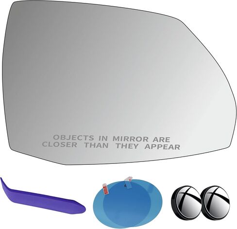 EAP Passenger Side Mirror Glass Compatible with Audi 2018–2024 Q5 / SQ5 / Q5 PHEV, 2021–2024 Q5/ SQ5 Sportback, 2017–2022 Q7, 2020–2022 SQ7, Heated Without Auto Dimming 4M0857536F 4M0857536G AU1325101 in Saudi Arabia