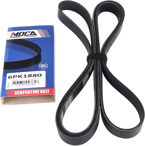 MOCA EPDM Serpentine Belt 6PK1880 Compatible with 04-08 for Chevrolet Aveo 1.6L, 03-05 for Toyota Celica 1.8L, 98-05 for Volkswagen Passat 2.8L, 02-05 for Audi A4 Quattro 3.0L in Saudi Arabia