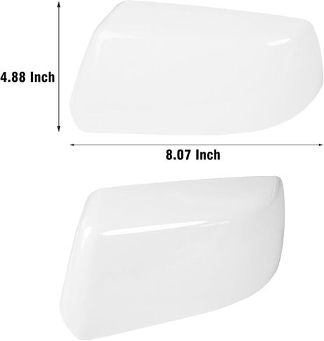Moonlinks Compatible with Chevy Tahoe/Suburban GMC Yukon/Yukon XL 2015-2020 Mirror Cover, Glossy Black Left&Right Side Clip-on Mirror Cap Without Turn Signal for Cadillac Escalade 2015-2019 in Saudi Arabia