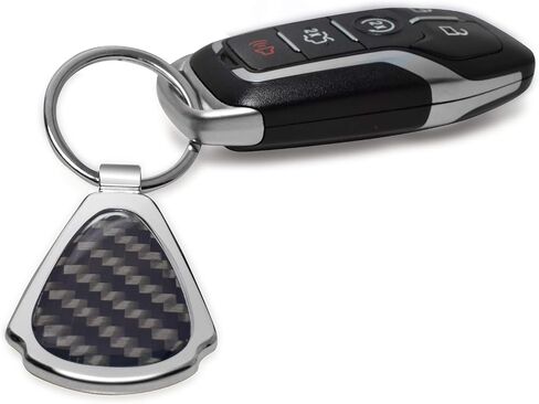 iPick Image for Dodge Challenger R/T Real Black Carbon Fiber Metal Teardrop Key Chain in Saudi Arabia