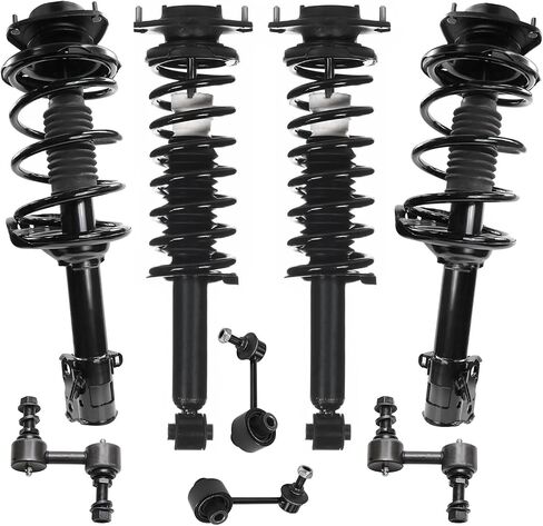 Detroit Axle - 8pc Front Rear Suspension Kit for 2010 2011 2012 Subaru Outback 4 Ready Struts with Coil Spring Assembly 4 Sway Bar Links Replacement in Saudi Arabia