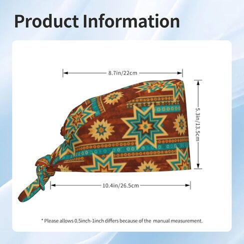 Women Men Working Cleaning Caps Nurses Adjustable Working Cap Tie Back Hats in Saudi Arabia