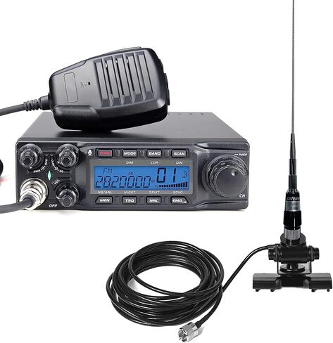 10 Meter Ham Radio AT-6666PRO FM/AM/USB/LSB/CW Amateur Radio 80W for Truckers and Road Travelers in Saudi Arabia