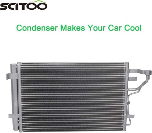 OCPTY Aluminum A/C Condenser Replacement fit for 2007-2012 for Hyundai for Elantra 2.0L in Saudi Arabia