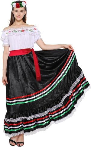 Delicate Dew Rose Flower Headband Floral Crown Mexican Hair Wreath (Christmas) in Kuwait