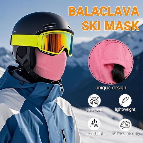 Balaclava Ski Mask Winter Face Mask for Men Women - Warm,Breathable,Windproof Gear for Cold Weather for Skiing in Kuwait