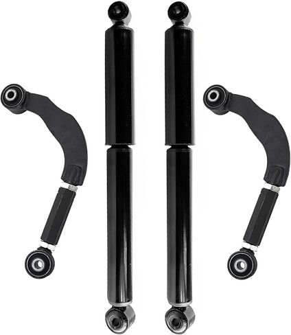 Detroit Axle - Rear 4pc Shocks Absorbers Kit for 16-21 Honda Civic, 2 Shocks Absorbers 2 Upper Control Arms 2016 2017 2018 2019 2020 2021 Replacement in Saudi Arabia