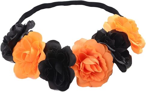 Delicate Dew Rose Flower Headband Floral Crown Mexican Hair Wreath (Christmas) in Kuwait